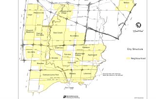 Erindale Mississauga Neighbourhood Review Map